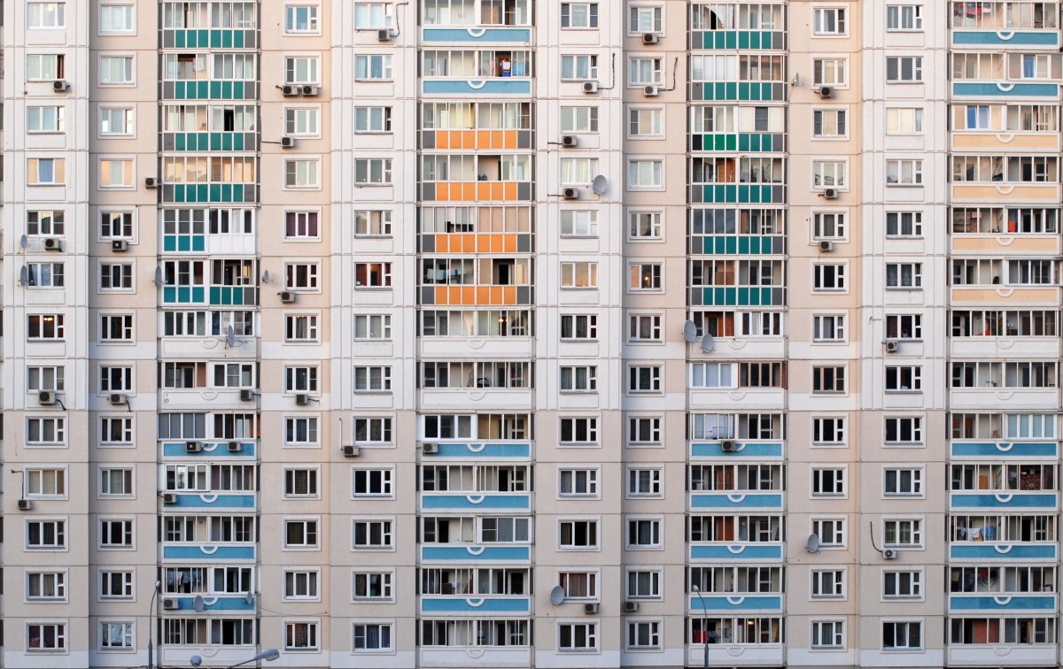 Панельный дом фасад