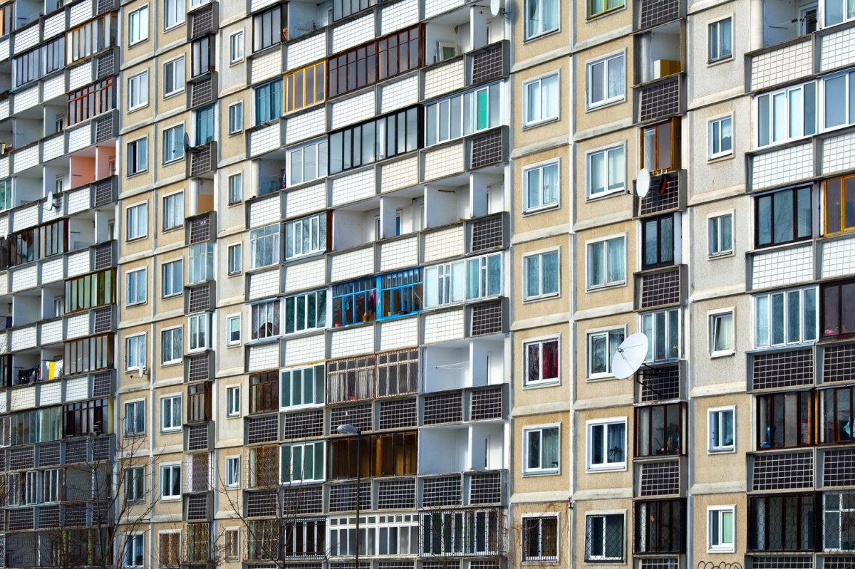 Панельный многоэтажный дом