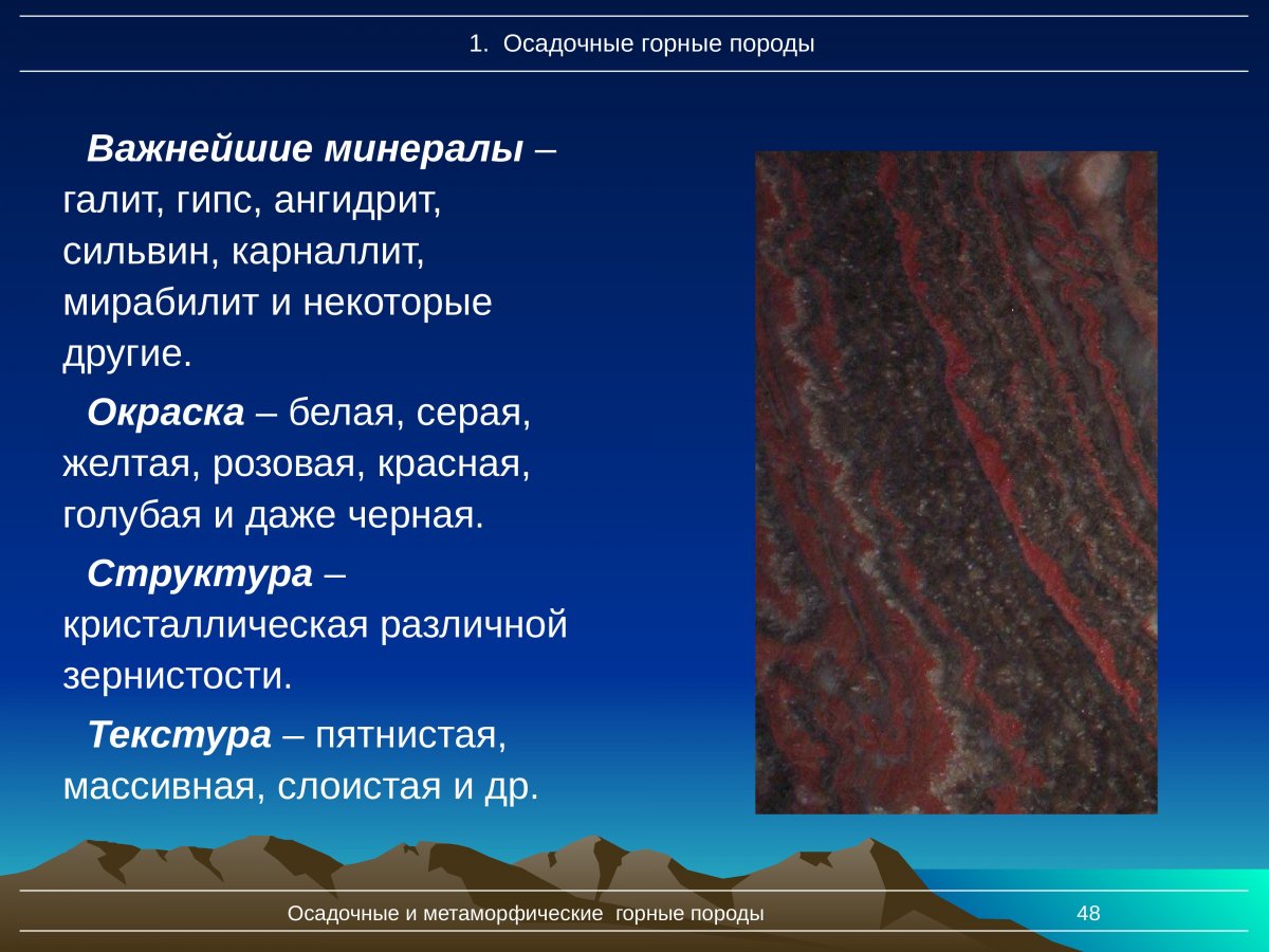 Метаморфические горные горные породы