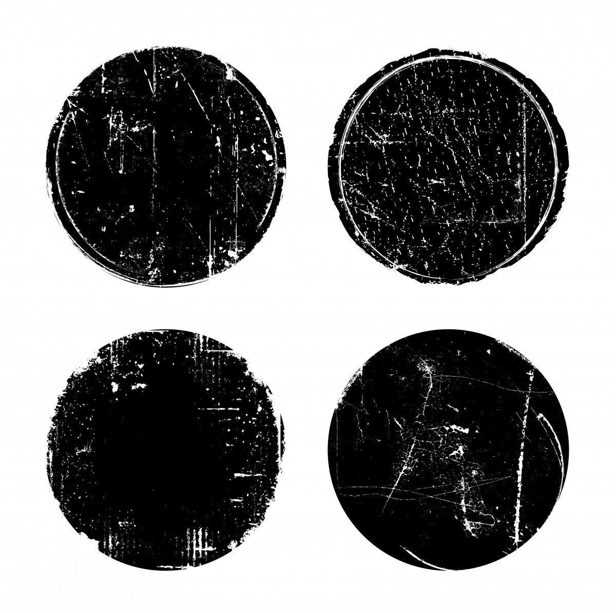 Эффект потертости печати