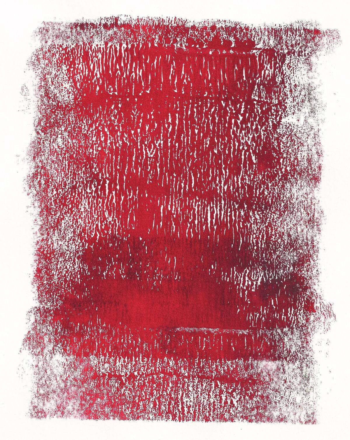 Красная краска на бумаге