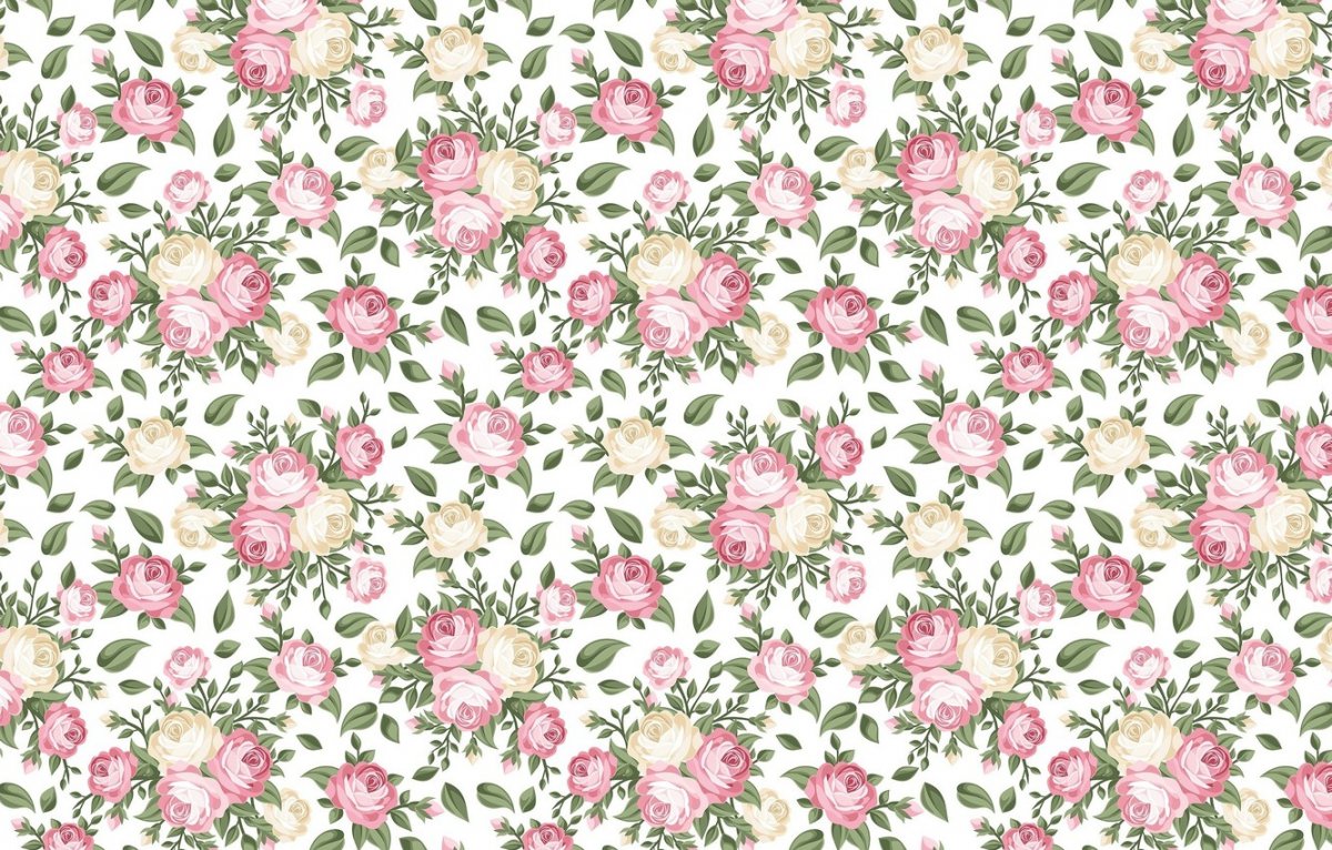 Мелкий цветочный принт