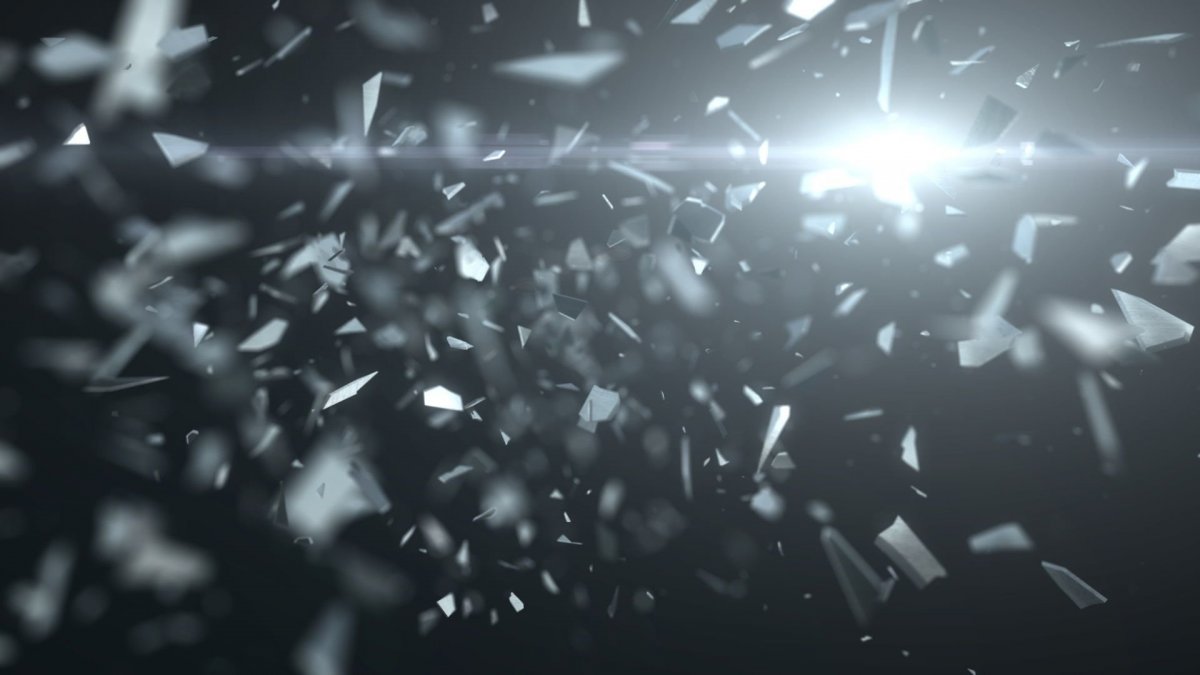 Частицы стекла