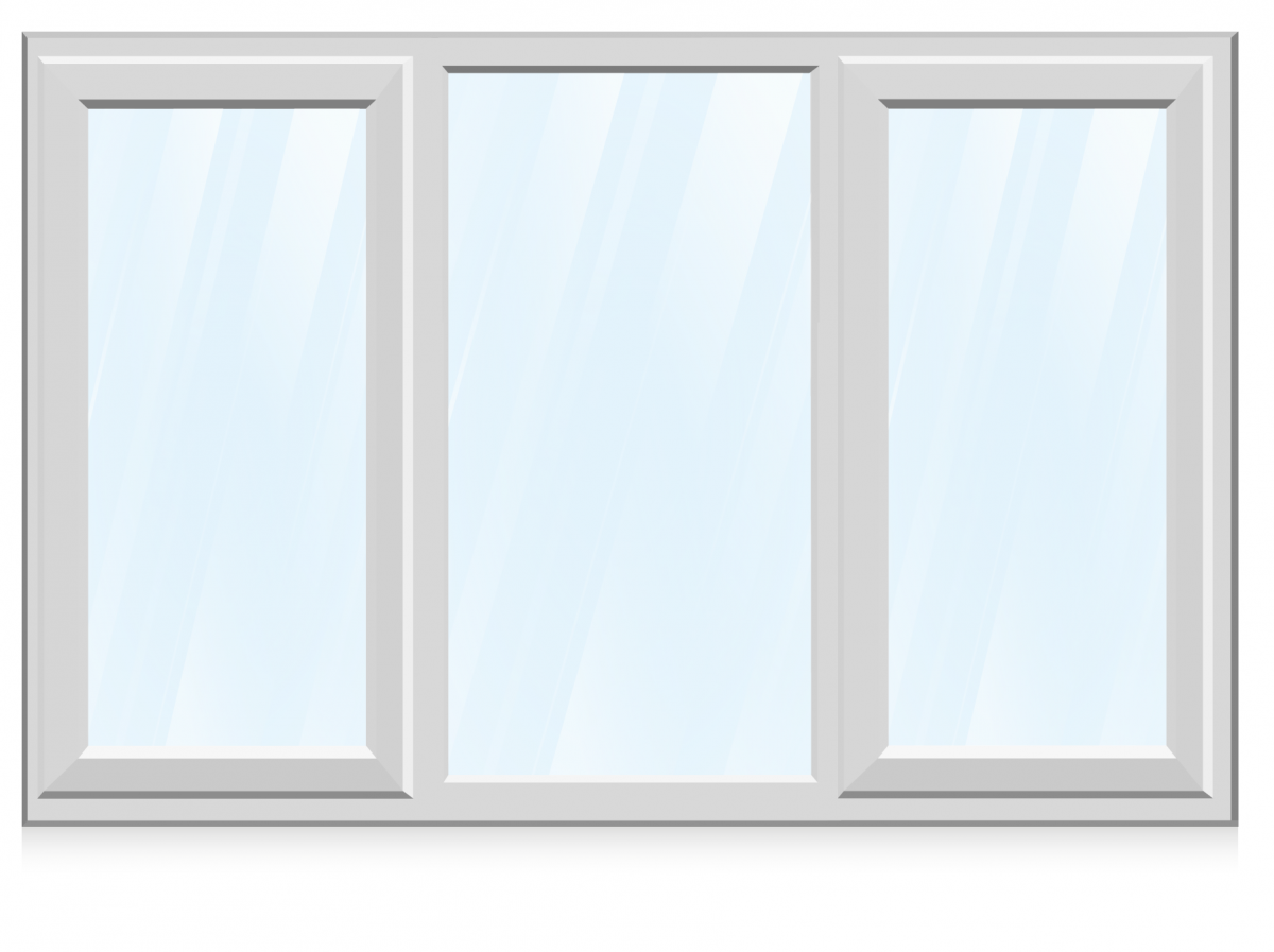 Пластиковое окно на прозрачном фоне