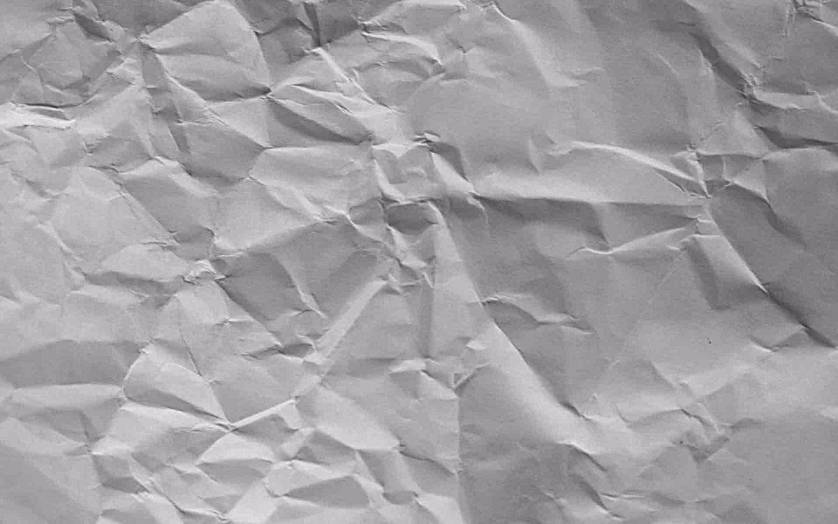 Белая мятая бумага
