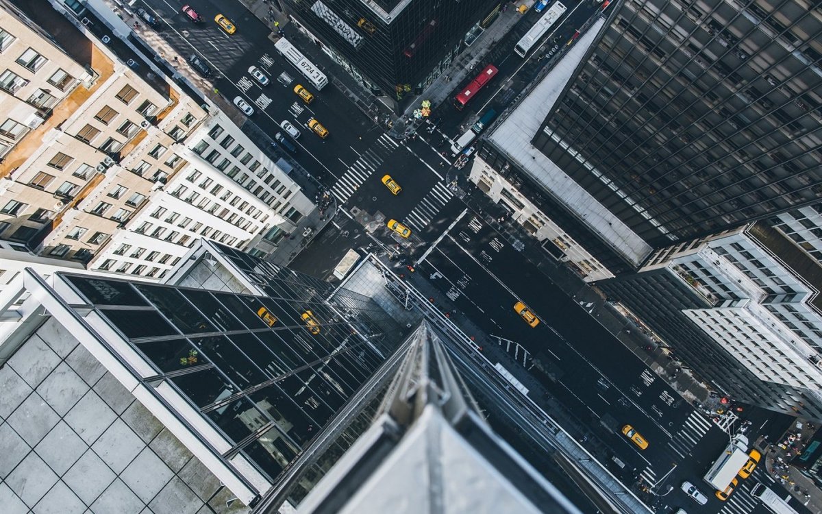 Небоскреб вид сверху