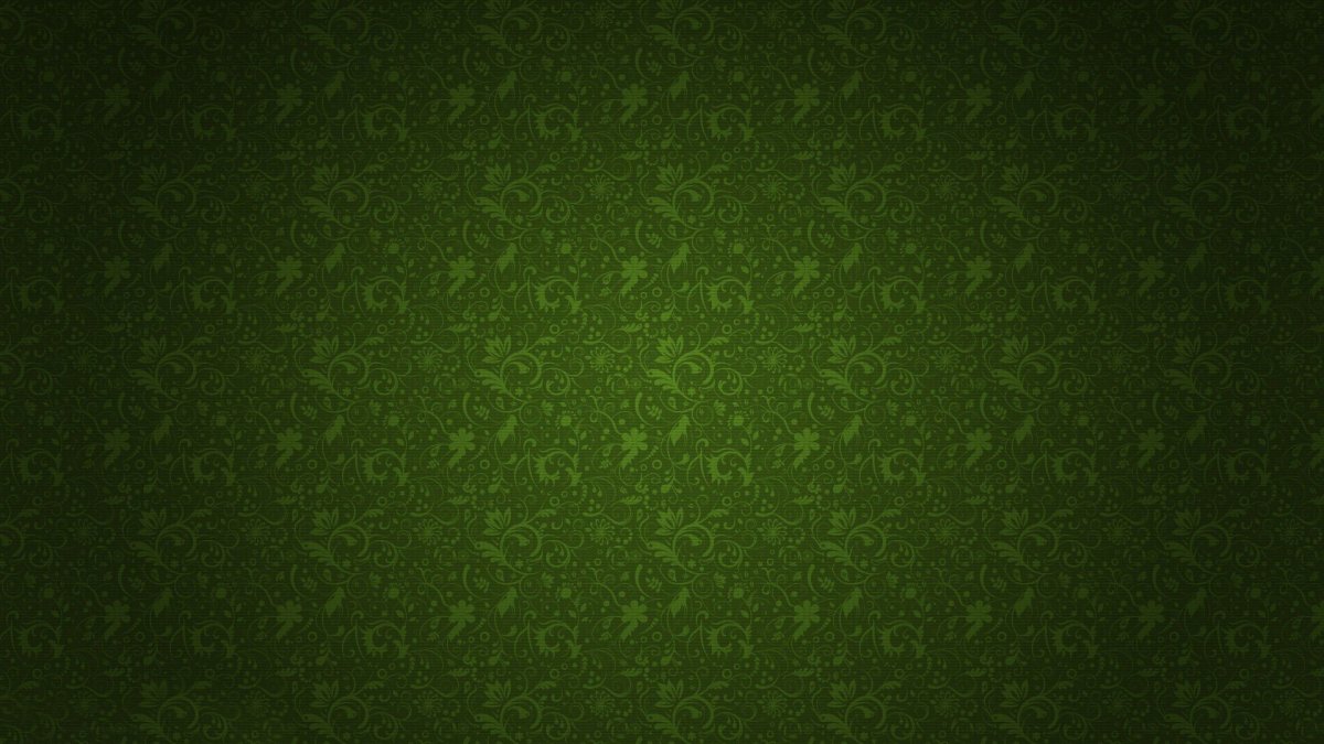 Зеленый фон с орнаментом