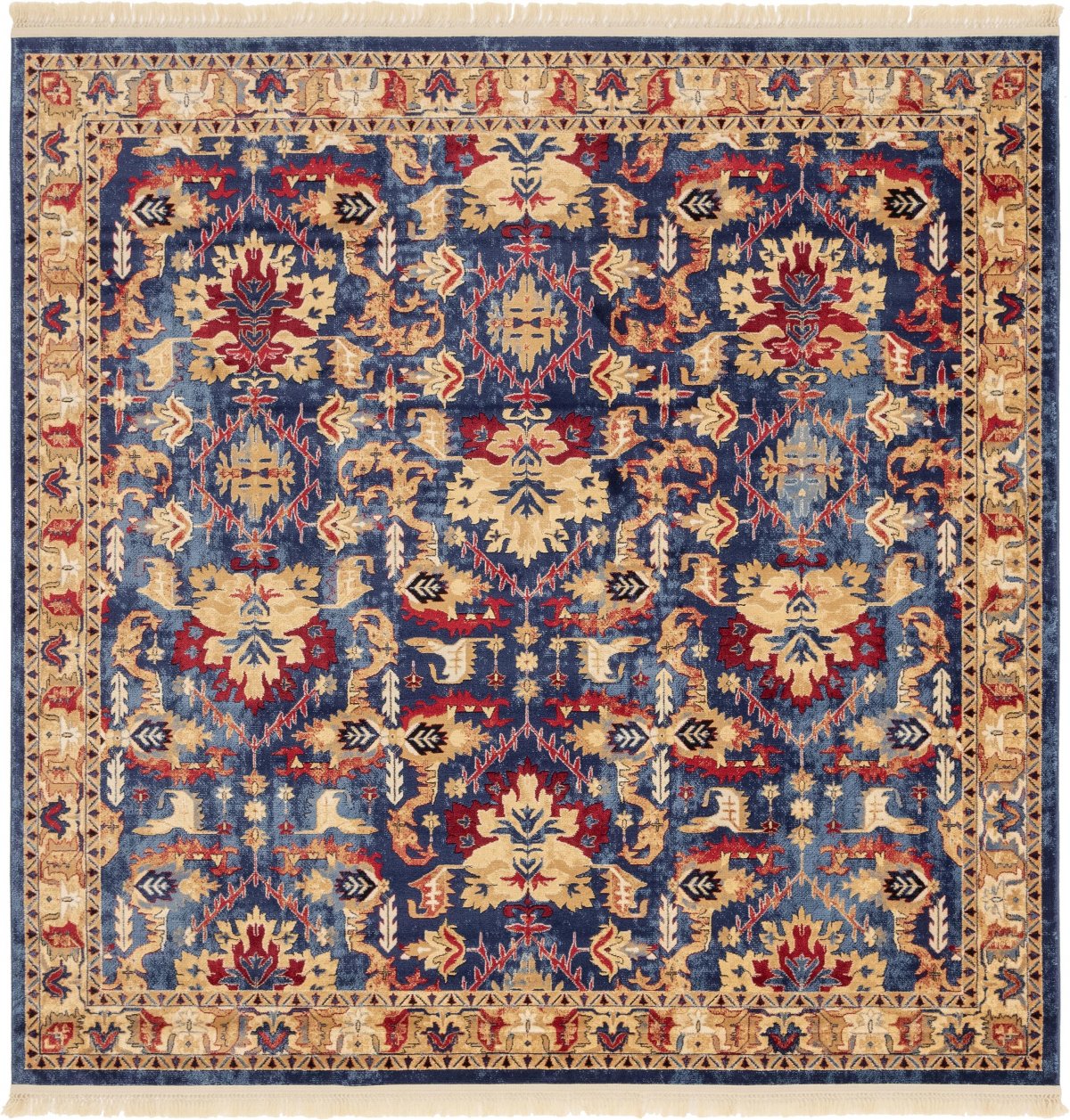 Ковер с квадратными орнаментами