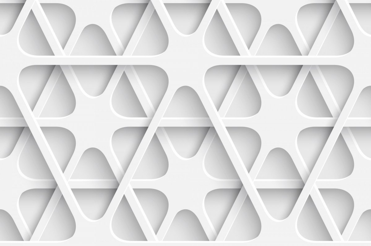 Геометрические узоры на белом фоне