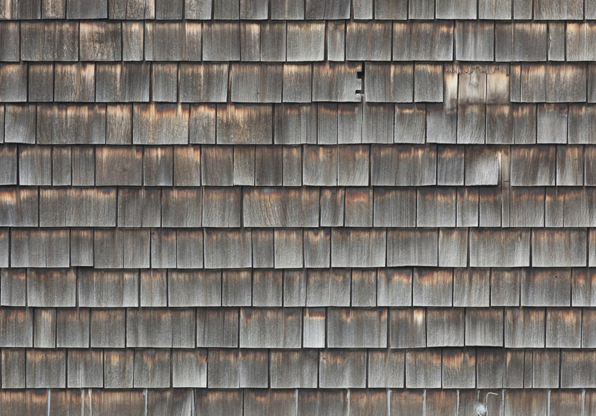 Старая деревянная черепица