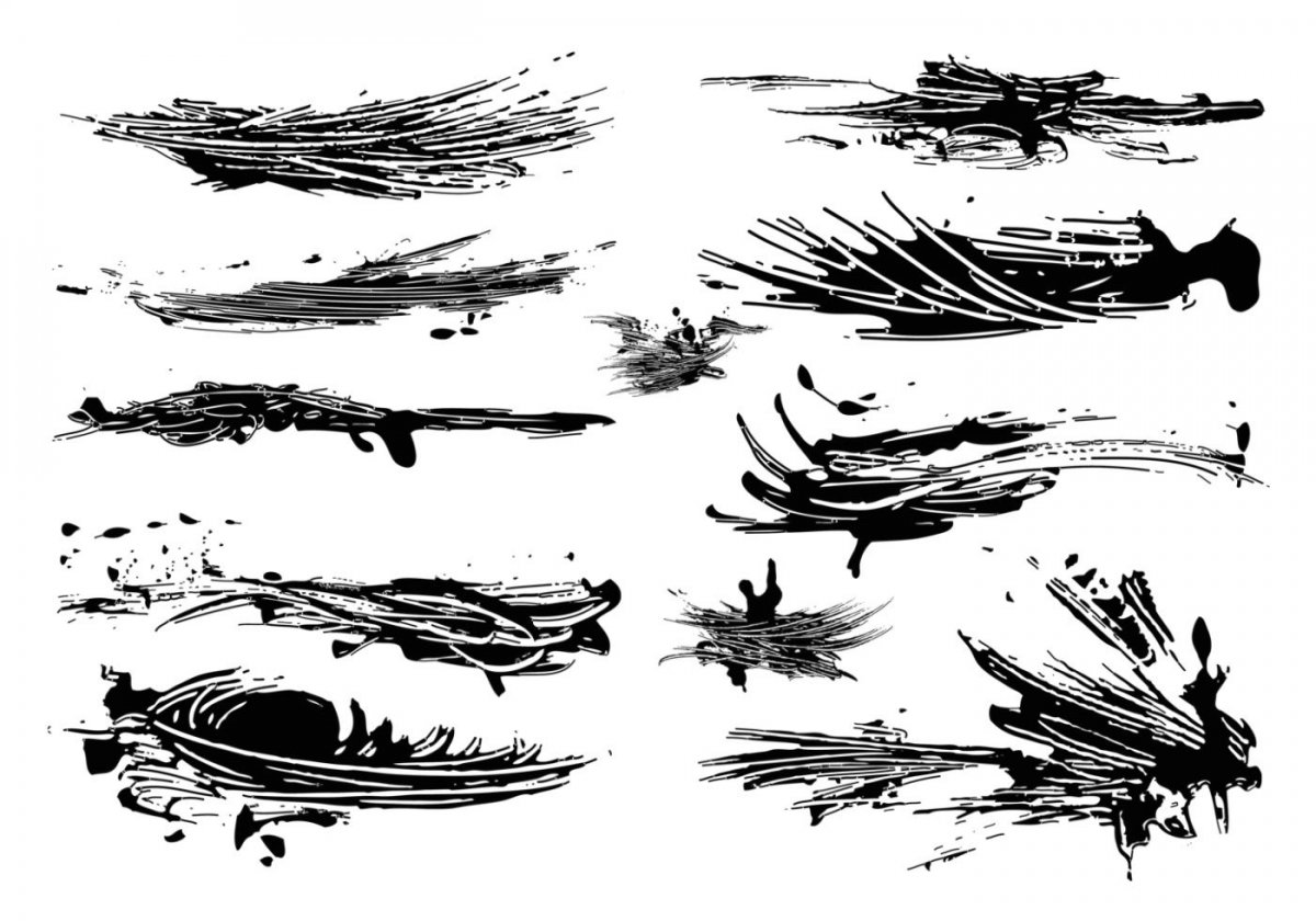 Векторные мазки кистью