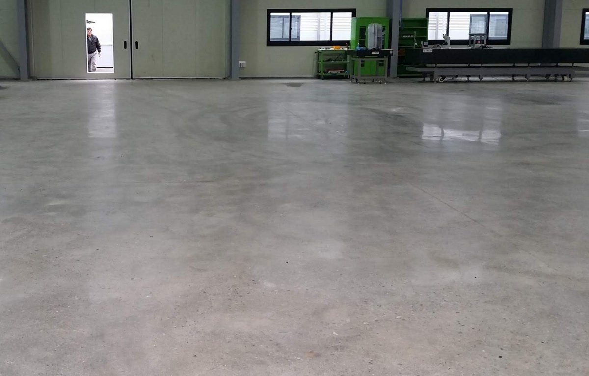 Бесшовный бетонный пол