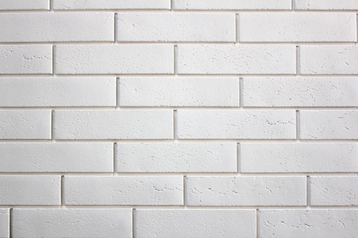 Плитка под кирпич белая