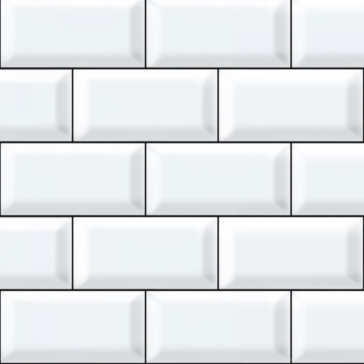 Белая плитка кирпичиком