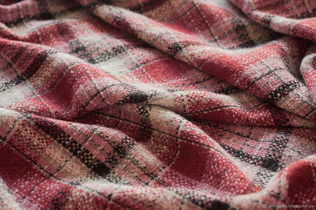 Ткань шерсть в клетку