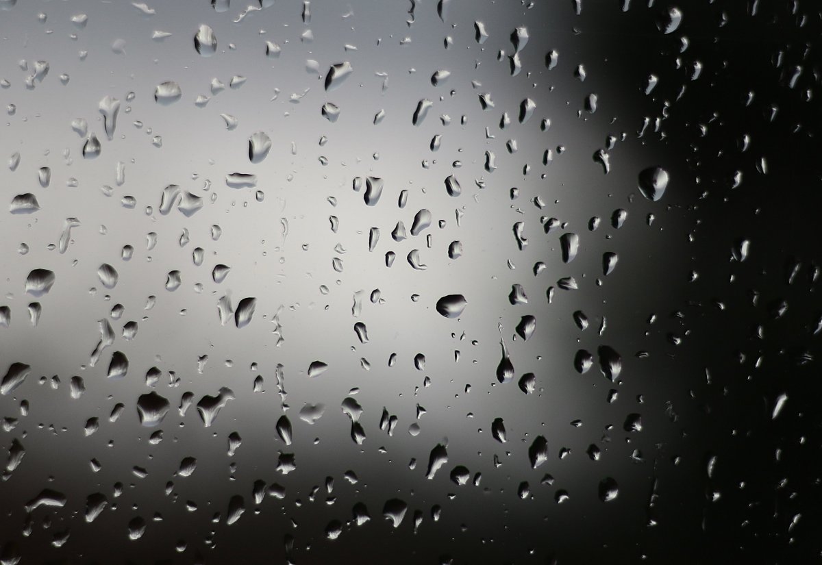 Капли на стекле