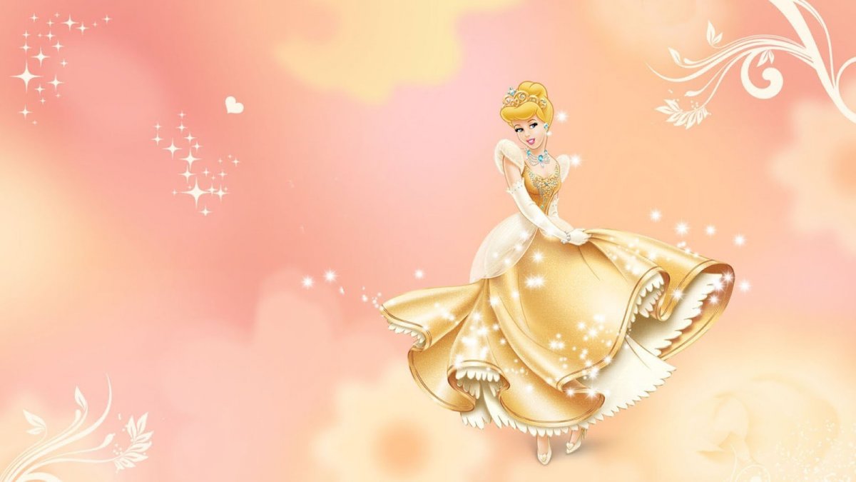 Background for a girl. Cinderella wallpaper. 
