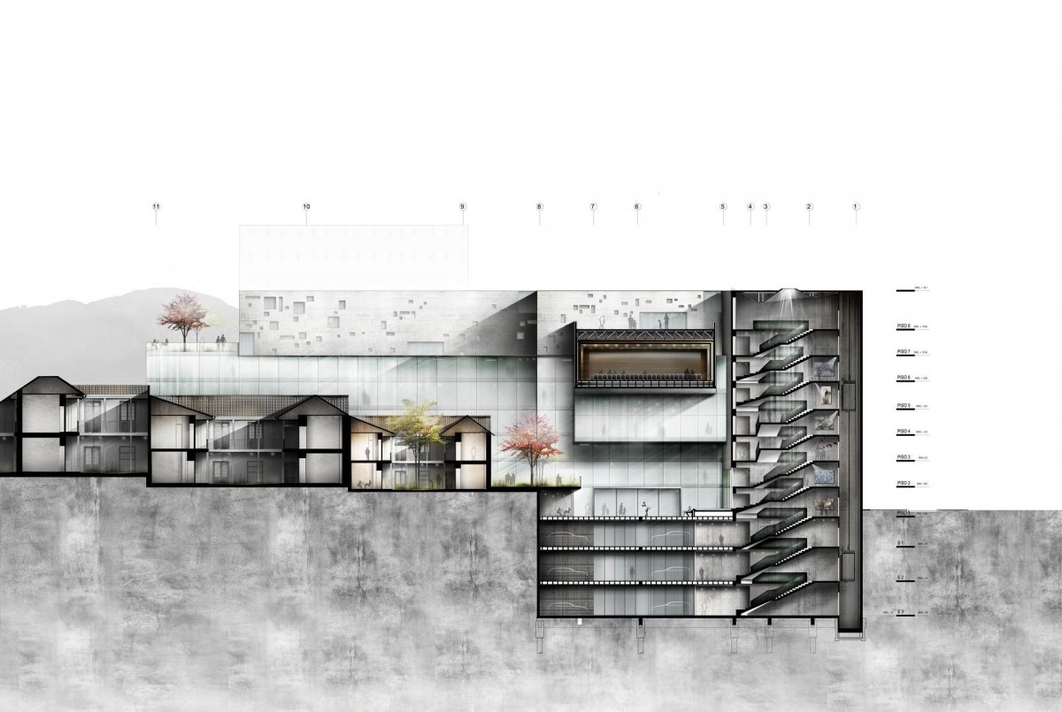 Архитектурный разрез подача