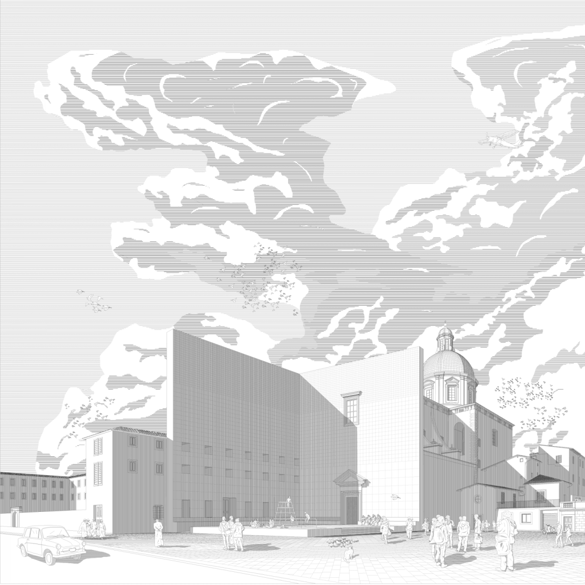 Фон для архитектурного проекта