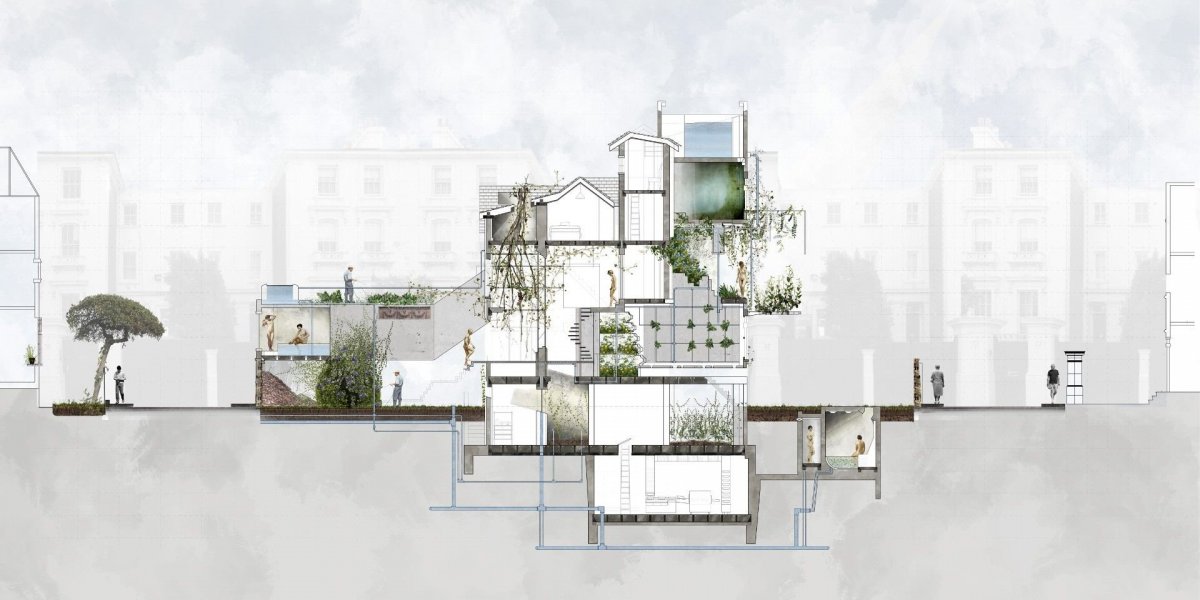 Архитектурный разрез подача