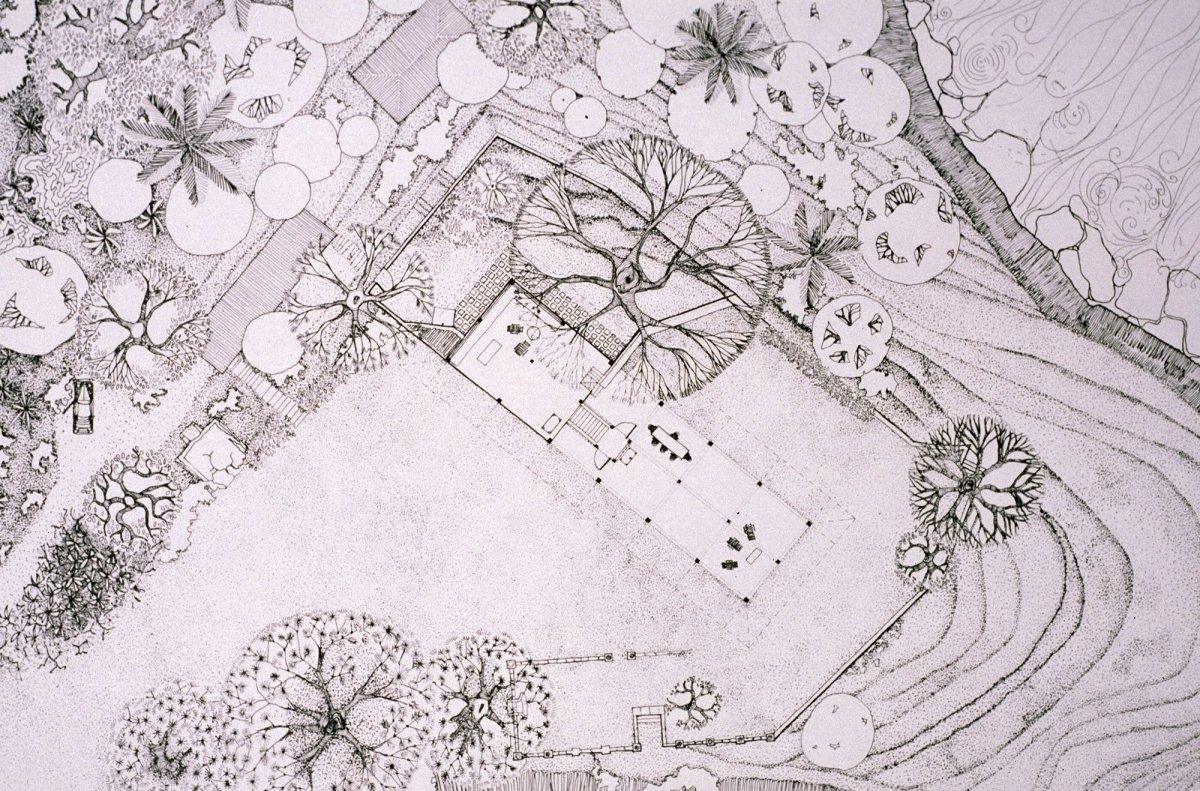 Генплан в ручной графике