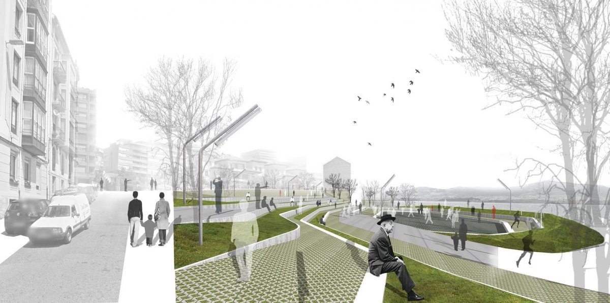 Фон города для архитектурной подачи