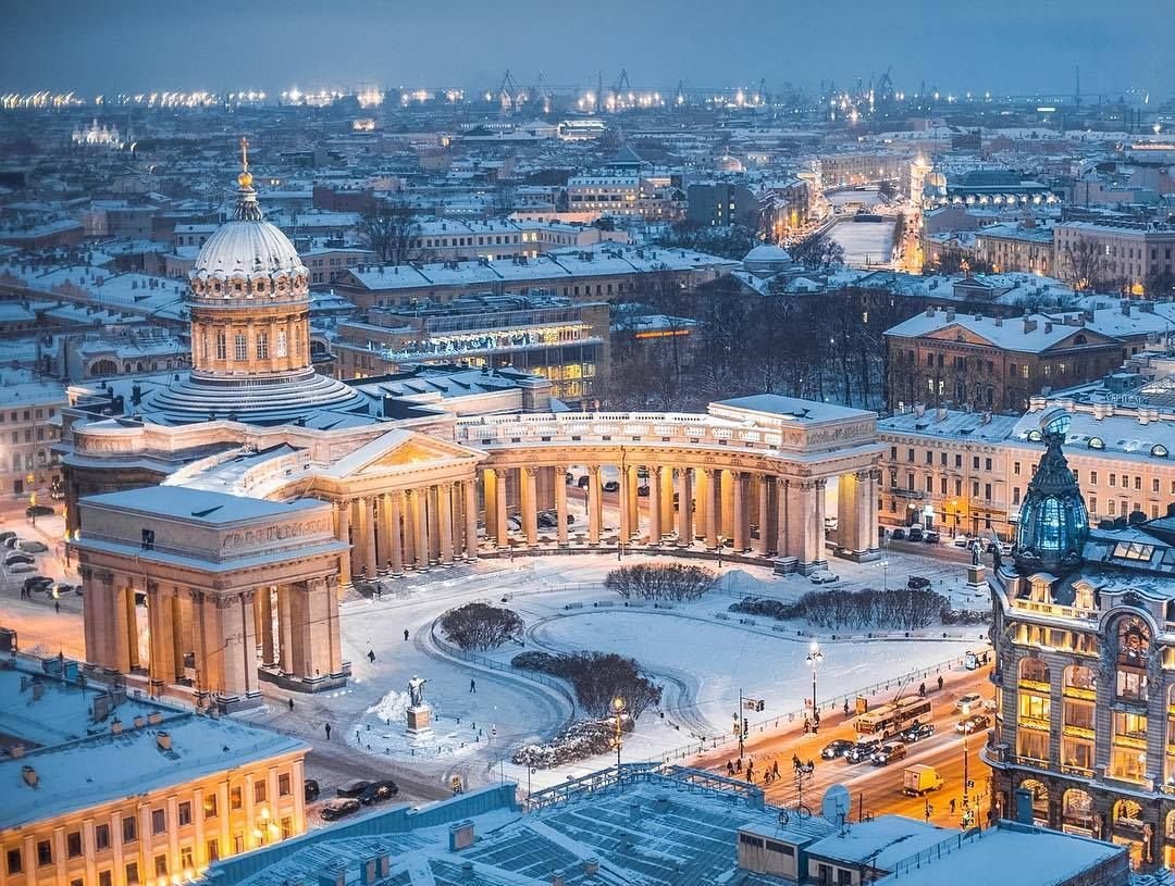 Казанский собор зимой - 62 фото