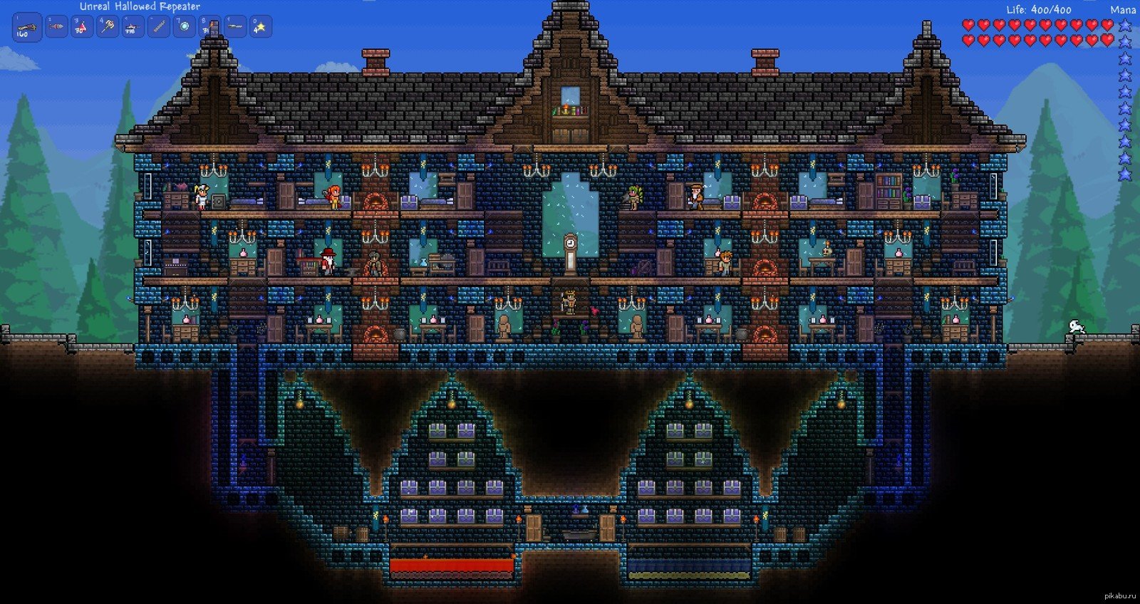How to build housing in terraria фото 101