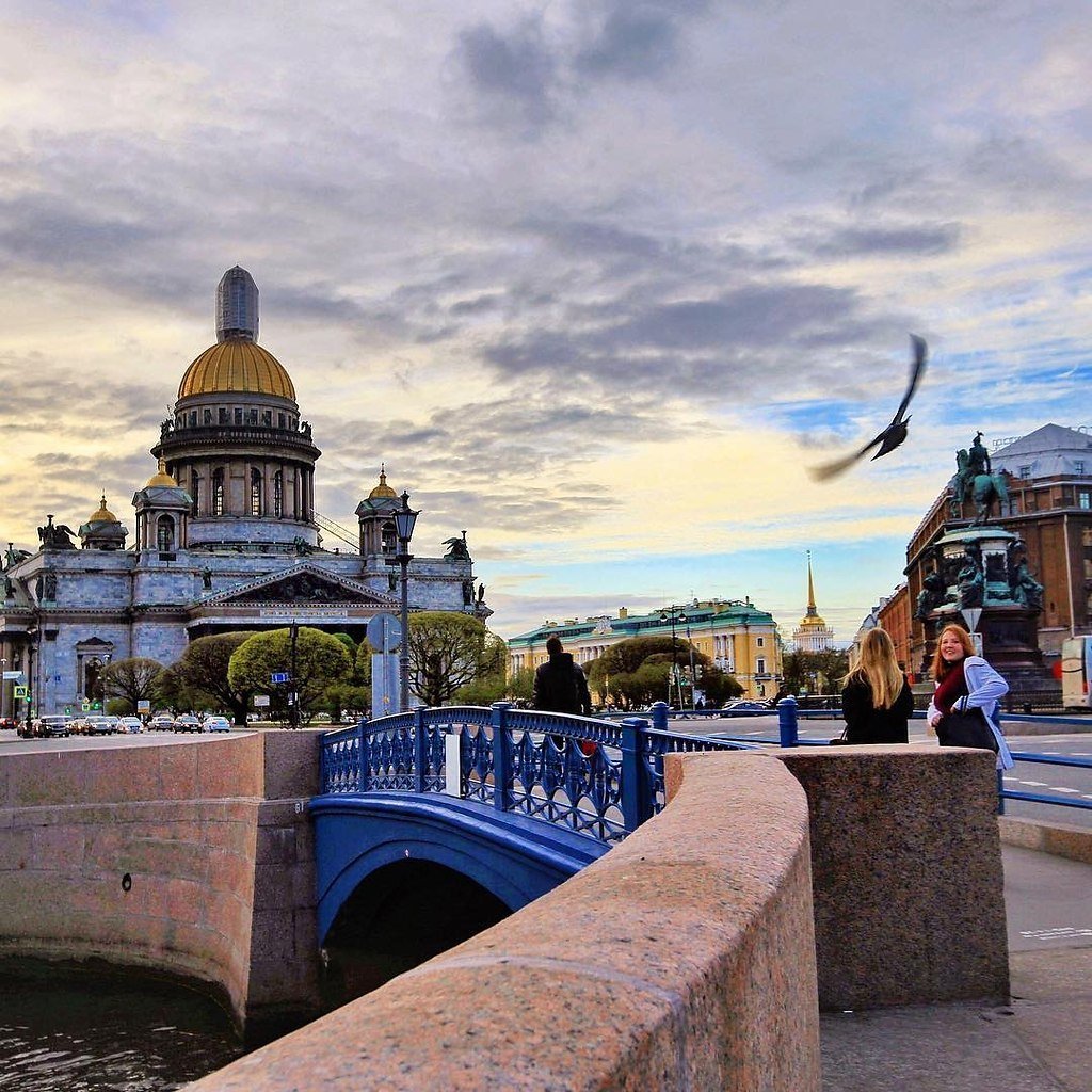 Санкт-Петербург вид на Исаакиевский собор