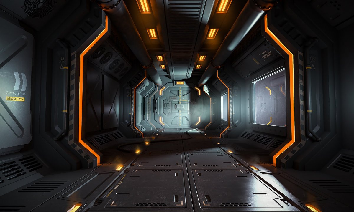 Концепт арт Sci Fi Interior