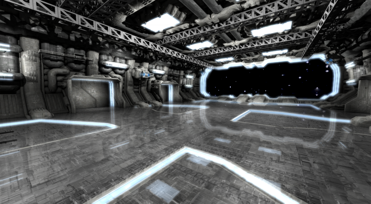 Космический корабль внутри внутри Звездные войны