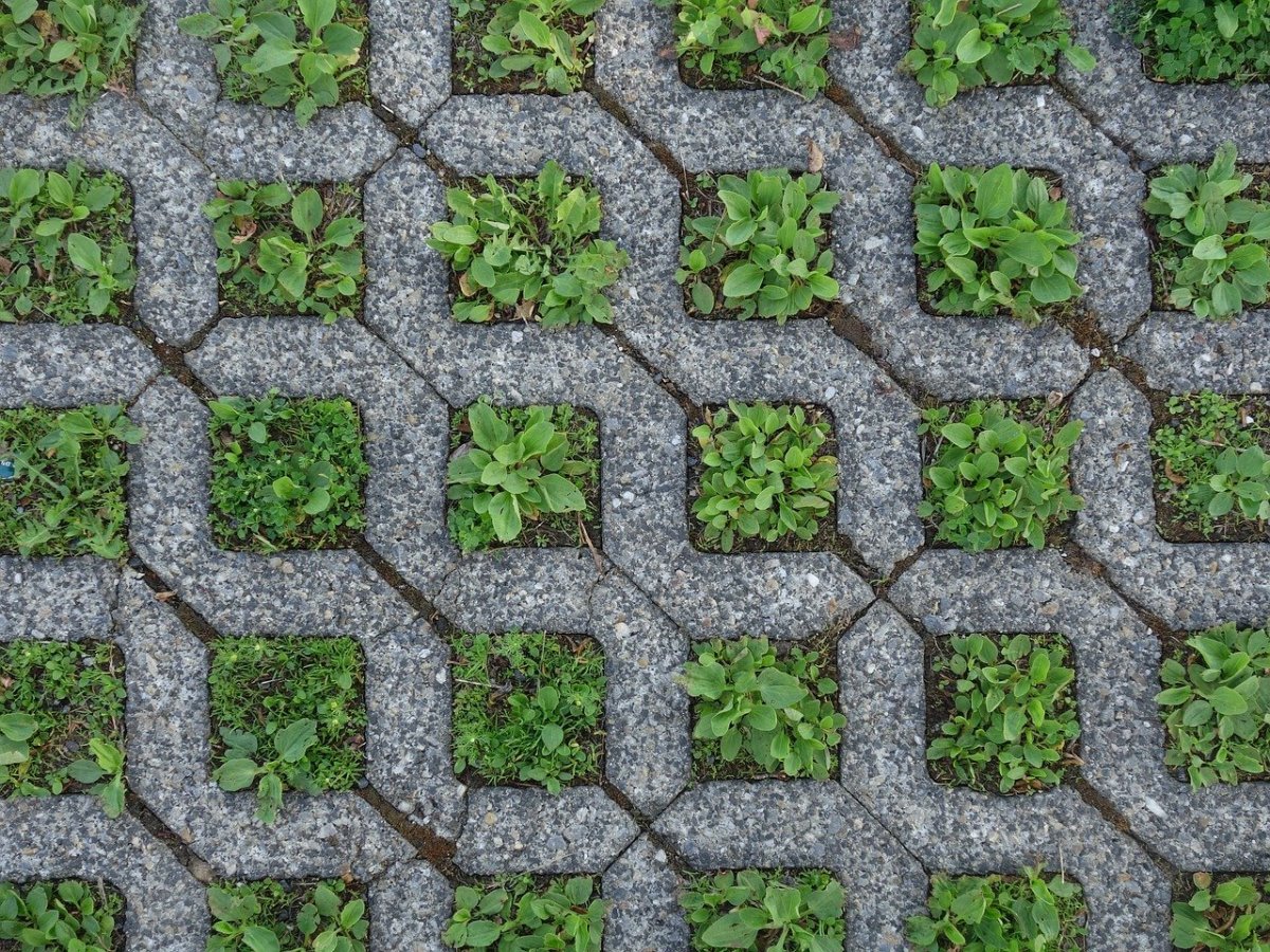 Газонная решетка бетонная текстура