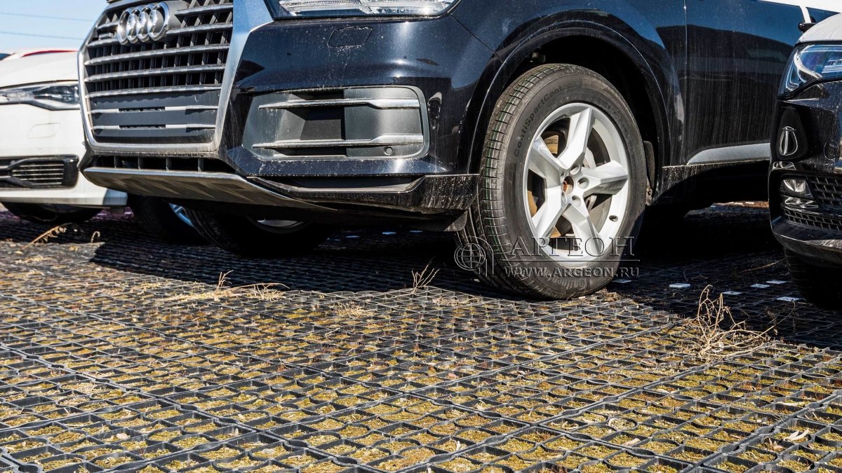 Экопарковка газонная решетка