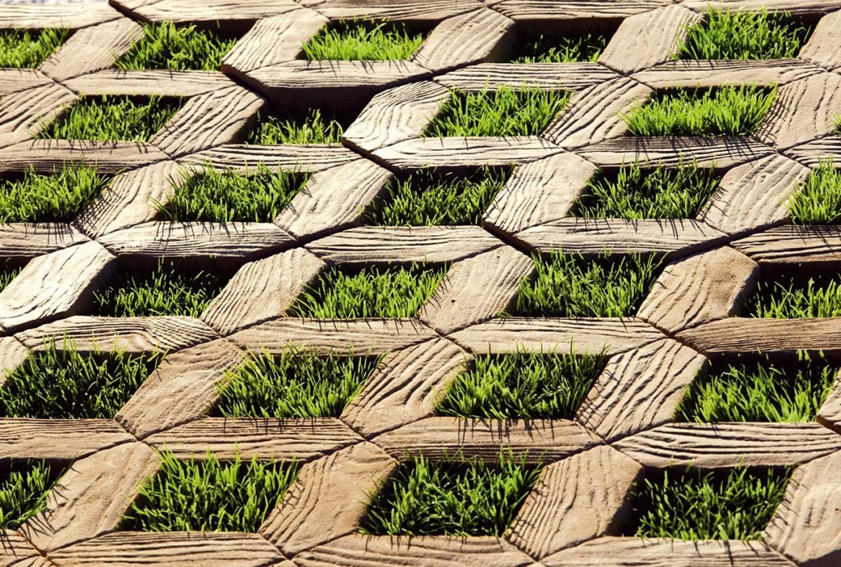 Георешетка газонная (экопарковка)