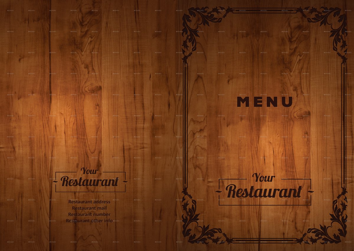 Задний фон для меню ресторана