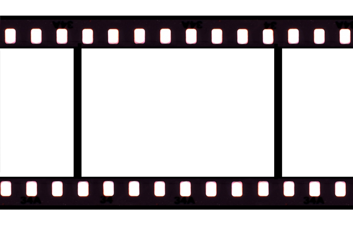 Фотопленка на темном фоне