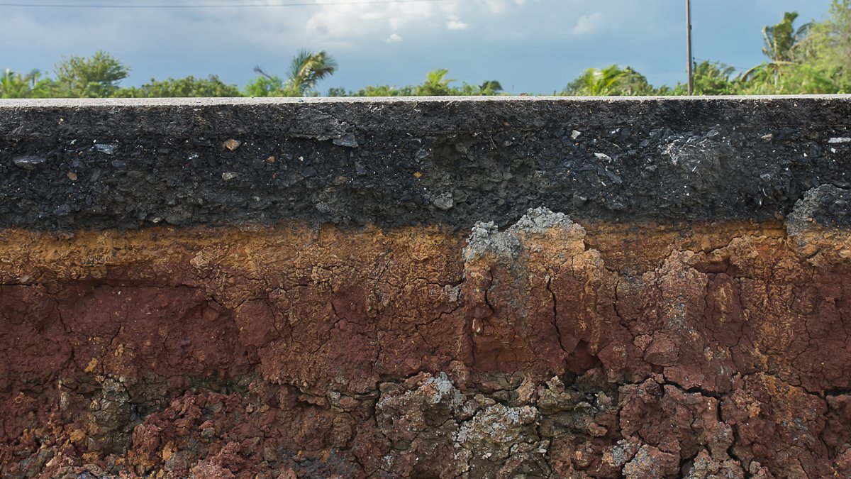 Грунт в разрезе