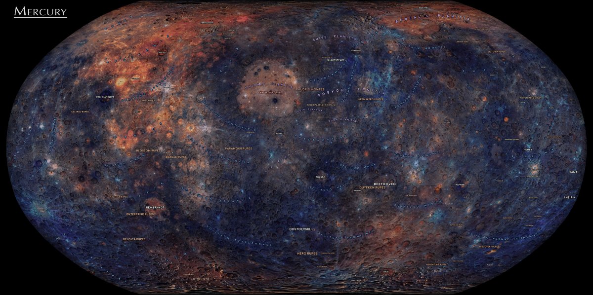 Карта поверхности Плутона