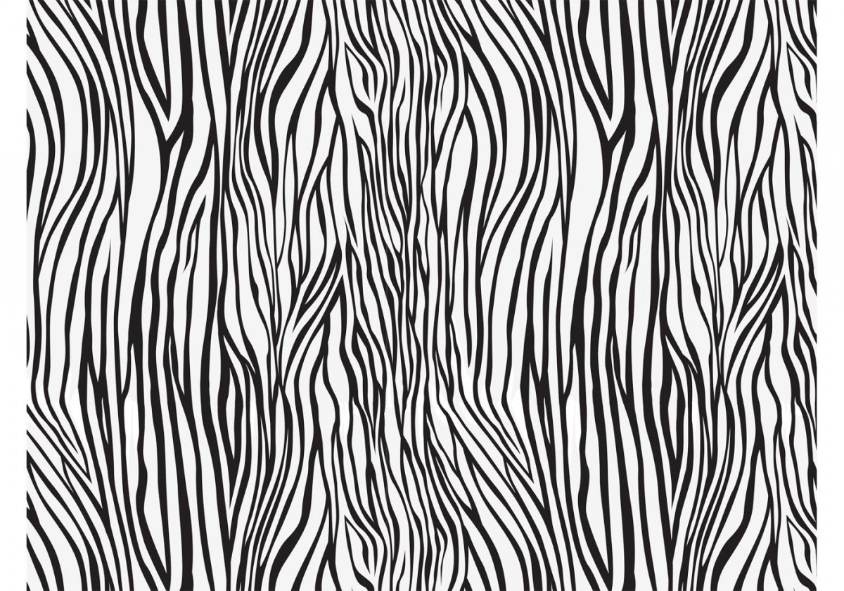 Принт коричневая Зебра