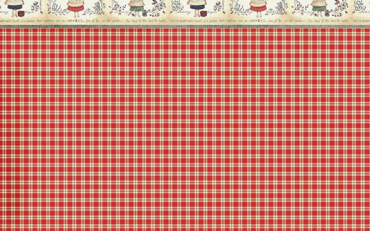 Скатерть в красно белую клеточку