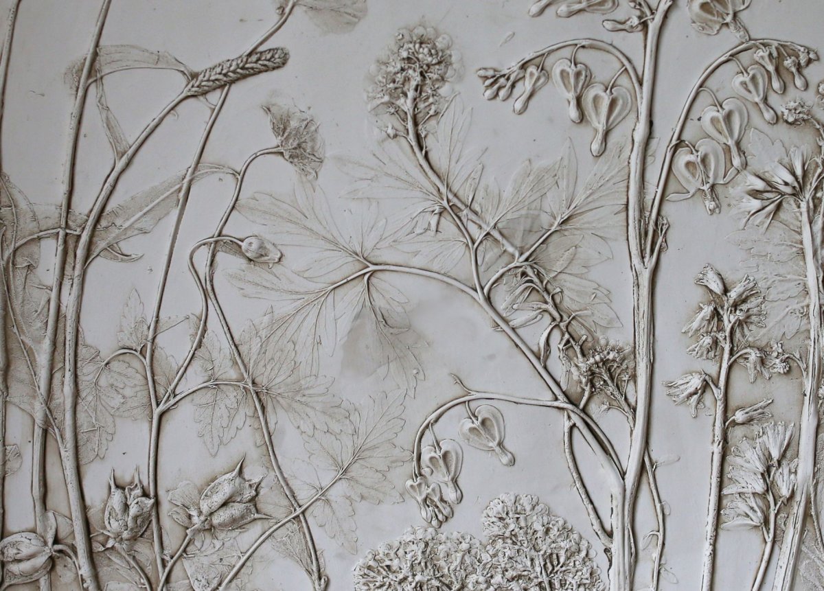 Барельеф цветы