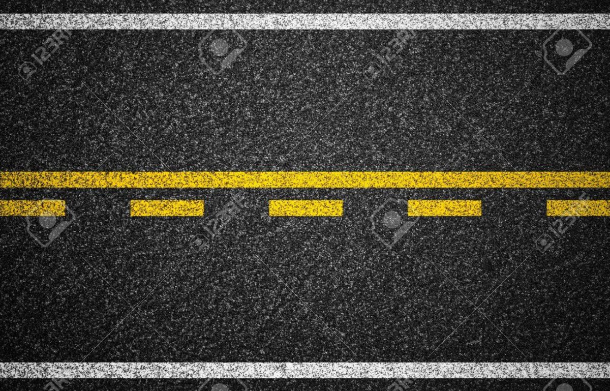 Текстура дороги с разметкой