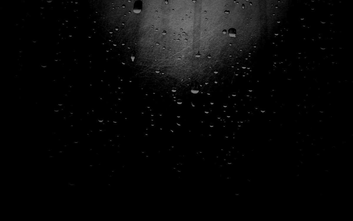 Черный фон с каплями