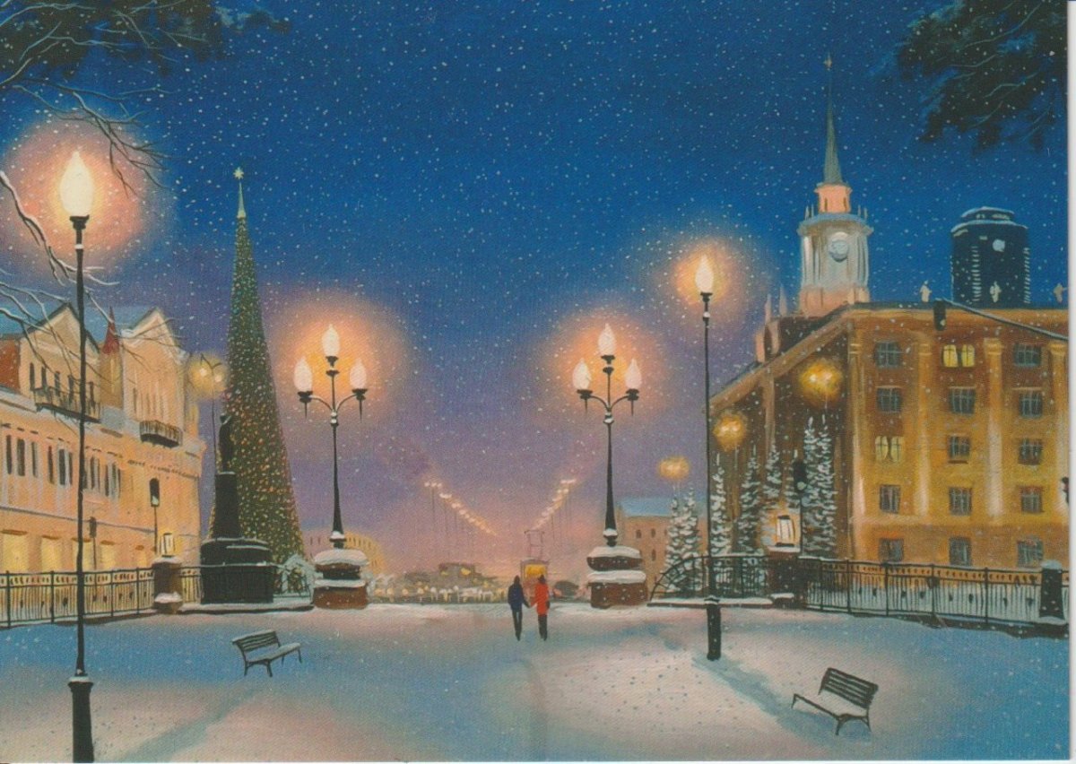 Александр Болотов пейзаж зима