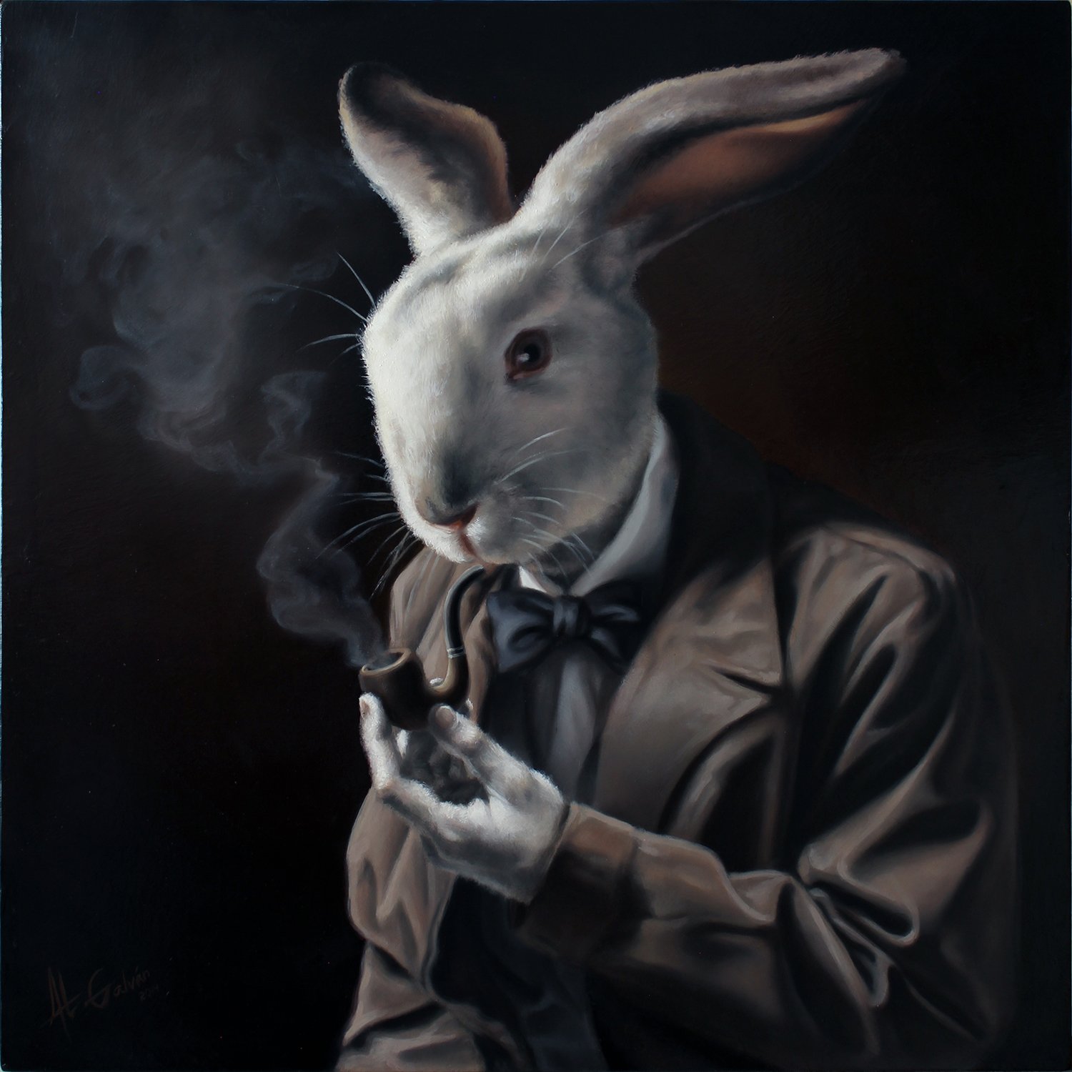 Кролик в костюме арт