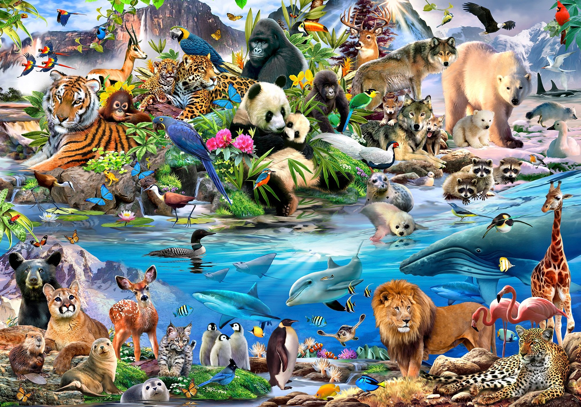 Развлечение в мире животных. Много животных. Мир животных. Множество животных. Животные коллаж.