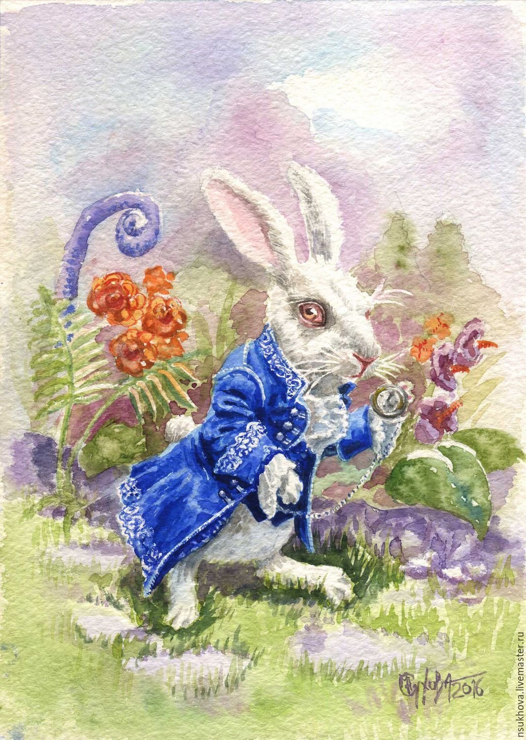 Кролик из сказки Алиса в стране чудес