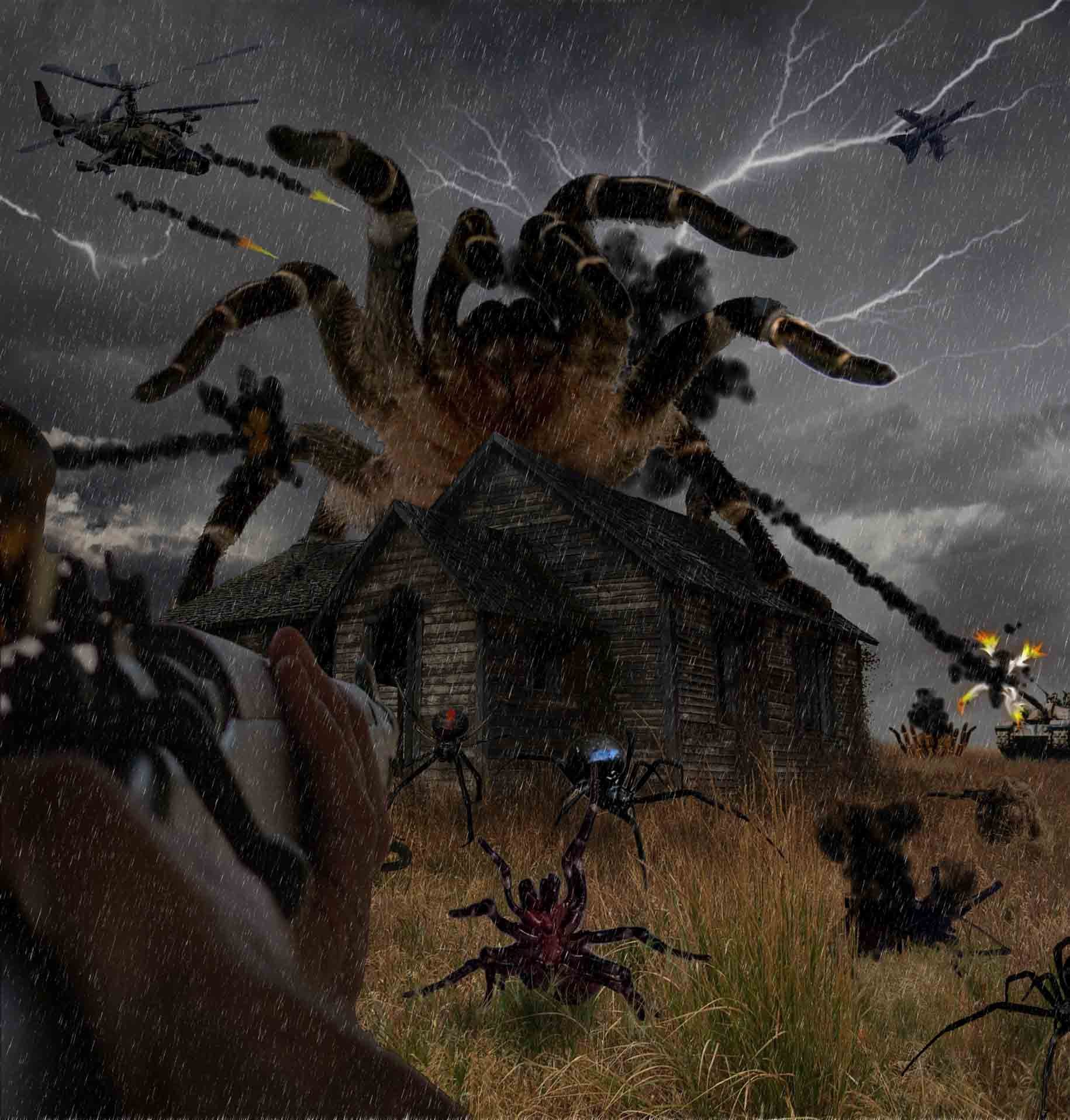 Нападение пауков. Атака пауков 2002. Вторжение гигантских пауков.