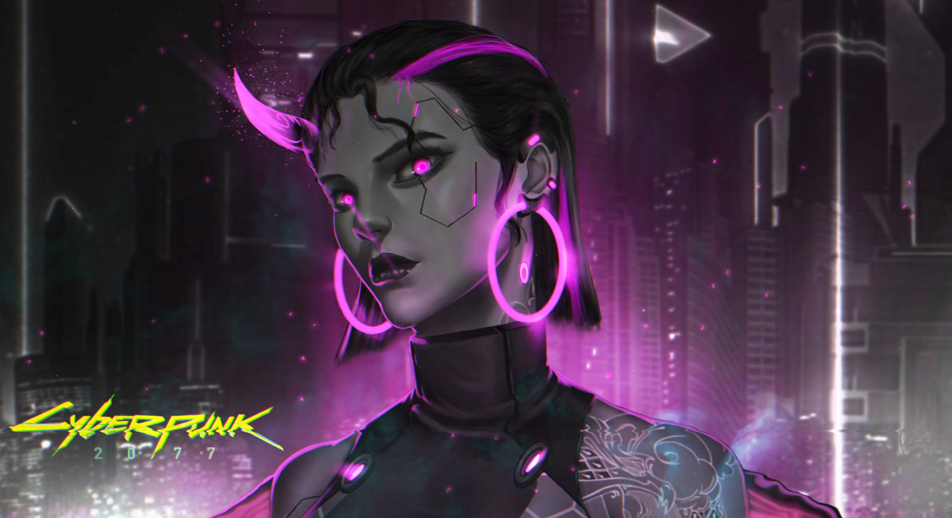 Neon girls cyberpunk фото 38