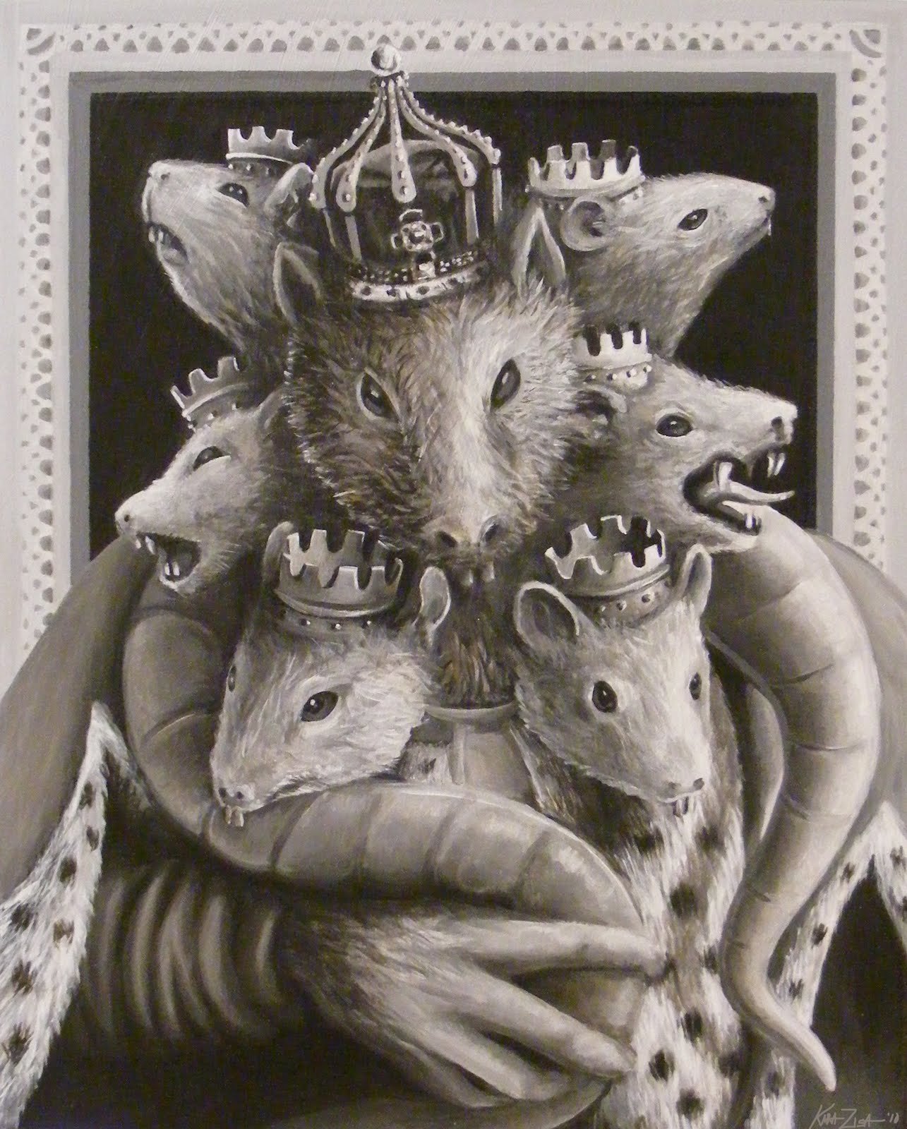 Картинки крысиного короля. Крысиный Король арт. Трехголовая крыса Король. Крысиный Король арт хуманизация.